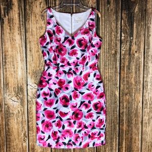 Kate Spade rose floral sleeveless dress